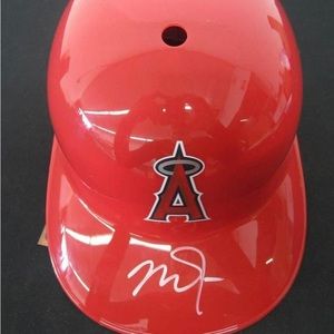 MIKE TROUT AUTOGRAPHED SOUVENIR
HELMET W/COA